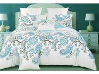 Bardi Blue Paisley 100% Cotton Quilt Cover Set
