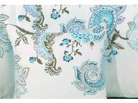 Blue Paisley Square cushion cover 45x45cm