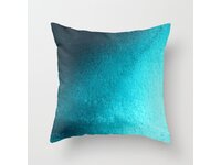Aqua Blue Turquoise Square Cushion Cover - Design #8