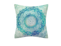 Aqua Blue Turquoise Square Cushion Cover - Design #3