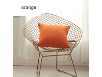 Cotton Canvas Cushion Cover - Orange