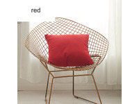 Cotton Canvas Cushion Cover - Red