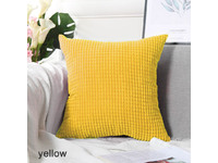 Corduroy Cushion Cover - Yellow