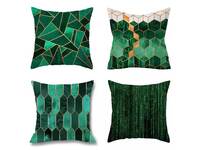 Modern 45x45cm Green Cushion Cover Collection