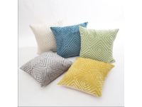 45x45cm Velvet Flocking Cushion Cover (multiple colors)