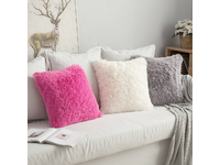 40x40cm Long Pile Faux Fur Cushion Cover (multiple colors)