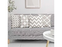 45x45cm Linen Beige Hamptons Cushion Covers 4pcs Pack