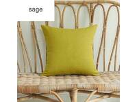 Outdoor Water Resistant Cushion Cover - Sage