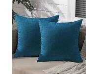 Luxton Water Resistant Outdoor Patio Cushion Covers - Navy Blue (twin pack)
