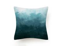 Modern 45x45cm Teal Aqua Square Cushion Cover Collection - 1