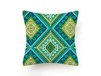 45x45cm Flannel Aqua Blue Turquoise Green Cushion Cover Collection - 1