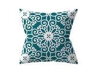Modern 45x45cm Teal Square Cushion Cover Collection - 4