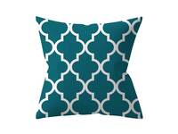 Modern 45x45cm Teal Square Cushion Cover Collection - 8