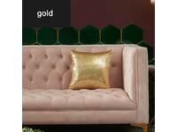 Sequins Cushion Cover - Gold