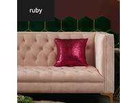 Sequins Cushion Cover - Ruby
