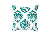 45cm Teal Yellow Cushion Cover  - 1