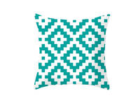 45cm Teal Yellow Cushion Cover  - 3