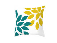 45cm Teal Yellow Cushion Cover  - 5