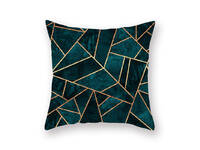 Teal square cushion cover - 10
