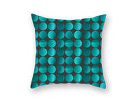Teal square cushion cover - 11