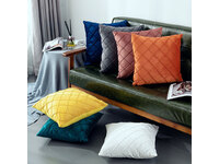 43x43cm Velvet Diamond Pleated Cushion Cover (multiple colors)
