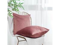 Velvet Square Cushion Cover 45x45cm - Dusty Pink