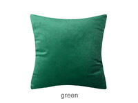 Velvet Square Cushion Cover 45x45cm - Green