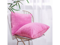 Velvet Square Cushion Cover 45x45cm - Hot Pink