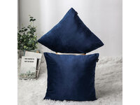 Velvet Square Cushion Cover 45x45cm - Indigo Blue