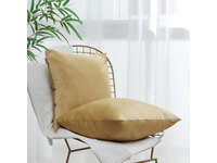 Velvet Square Cushion Cover 45x45cm - Khaki