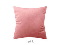 Velvet Square Cushion Cover 45x45cm - Pink