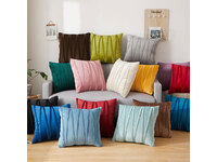 45x45cm Velvet Stripe Cushion Cover Collection (multiple colors)