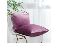 Velvet Square Cushion Cover 45x45cm - Plum Purple