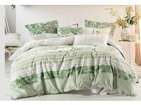 King size Senna Green quilt cover set / doona cover set with pillowcase