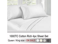 Ardor 1000TC Cotton Rich Sheet Set
