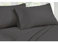 Queen Size Ardor 1000TC Cotton Rich Sheet Set (Charcoal Color)