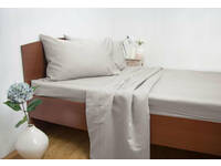 Queen Size Silver Color 1500TC Cotton Rich Sheet Sets Sheet Set