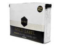 Queen Size Ardor 3000TC White Fitted Sheet Combo Pack (3pcs)