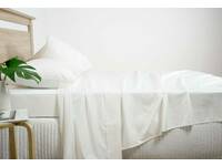 White 2500TC Sheet Set Cotton Rich (queen or king size)