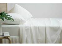 Super King Size - 1200TC Cotton Rich Sheet Sets Sheet Set(White)