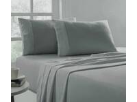 King Single size Park Avenue flannelette Sheet Set (Graphite)