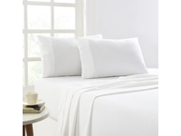 Queen size Park Avenue flannelette Sheet Set (Snow)