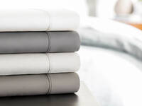 Renee Taylor LUXE 1000TC Egyptian Cotton Pewte Colour Sheet Set - Queen Size