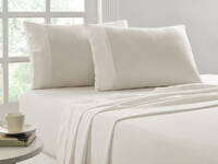 King Size Renee Taylor LUXE 1000TC Egyptian Cotton Sheet Set (Dove)