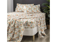 Queen Size Park Avenue 175 GSM Egyptian Cotton Flannelette Sheet Set (Alpaca)