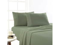 Park Avenue 175 GSM Egyptian Cotton Flannelette Sheet Set (Juniper Green)