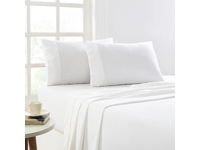 Park Avenue 175 GSM Egyptian Cotton Flannelette Sheet Set (Snowy)