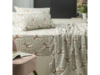 Park Avenue 175 GSM Egyptian Cotton Flannelette Sheet Set (Woodland)