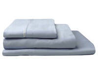 250TC Cotton Percale Sheet Set Double Size (Denim Color)