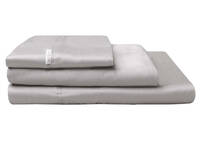 250TC Cotton Percale Sheet Set Double Size (Silver Color)